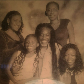 Jondhi with his family in 2006